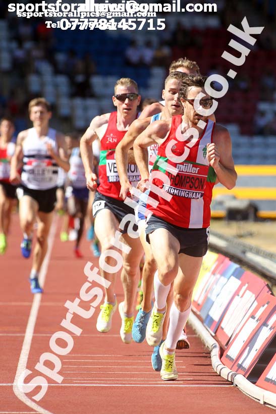 Mens 5000 metres, Muller British Championships, Alexander Stadium, Birmingham. Photo: David T. Hewitson/Sports for All Pics